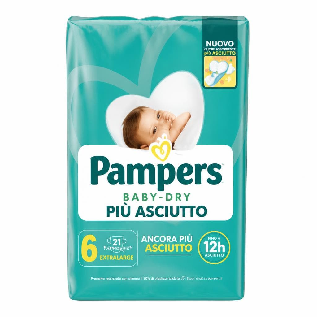 Pampers Baby-Dry pannolini, varie taglie – MD
