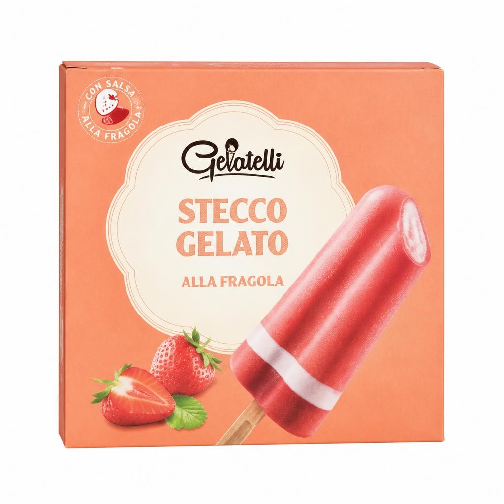 Gelatelli Stecco gelato alla fragola 2x 300 g - Offerta nel negozio Lidl