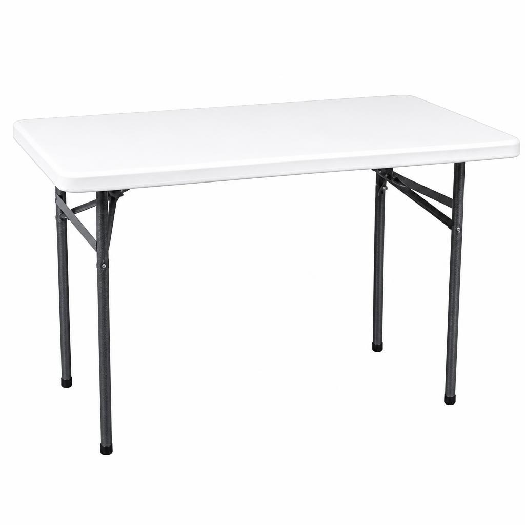 Tavolo con gambe pieghevoli 120 cm in offerta da Risparmio Casa