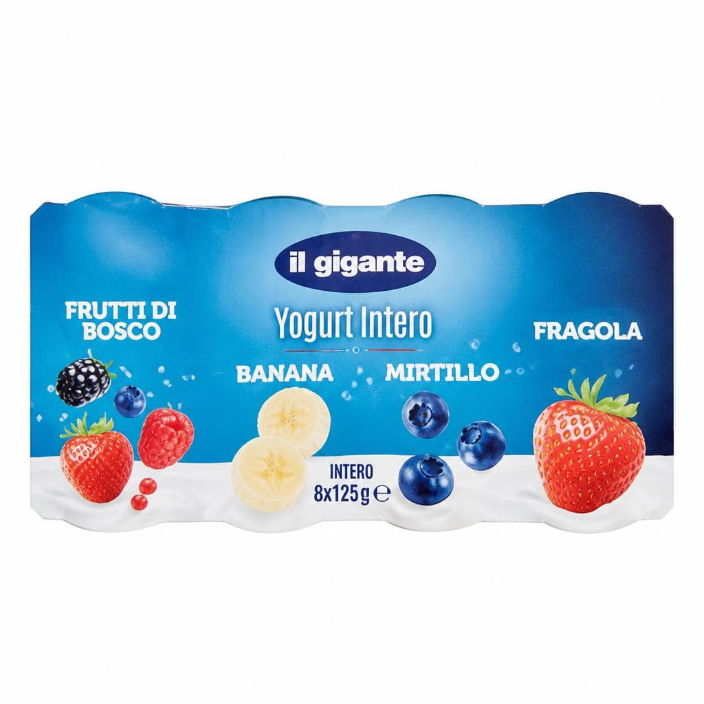 Yogurt alla frutta, 8x125 g Il Gigante – Il Gigante