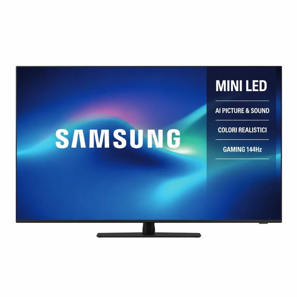 Samsung TV Mini LED 4K 65" QE65QN70HAUXZT con bilancia da cucina Smeg, 65" – Trony