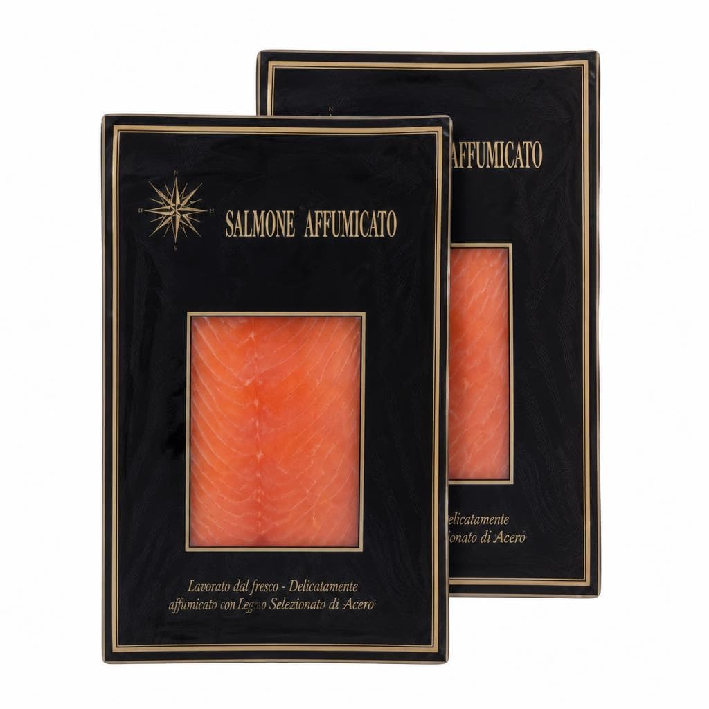 Salmone affumicato, 200 g + 200 g – Dpiù