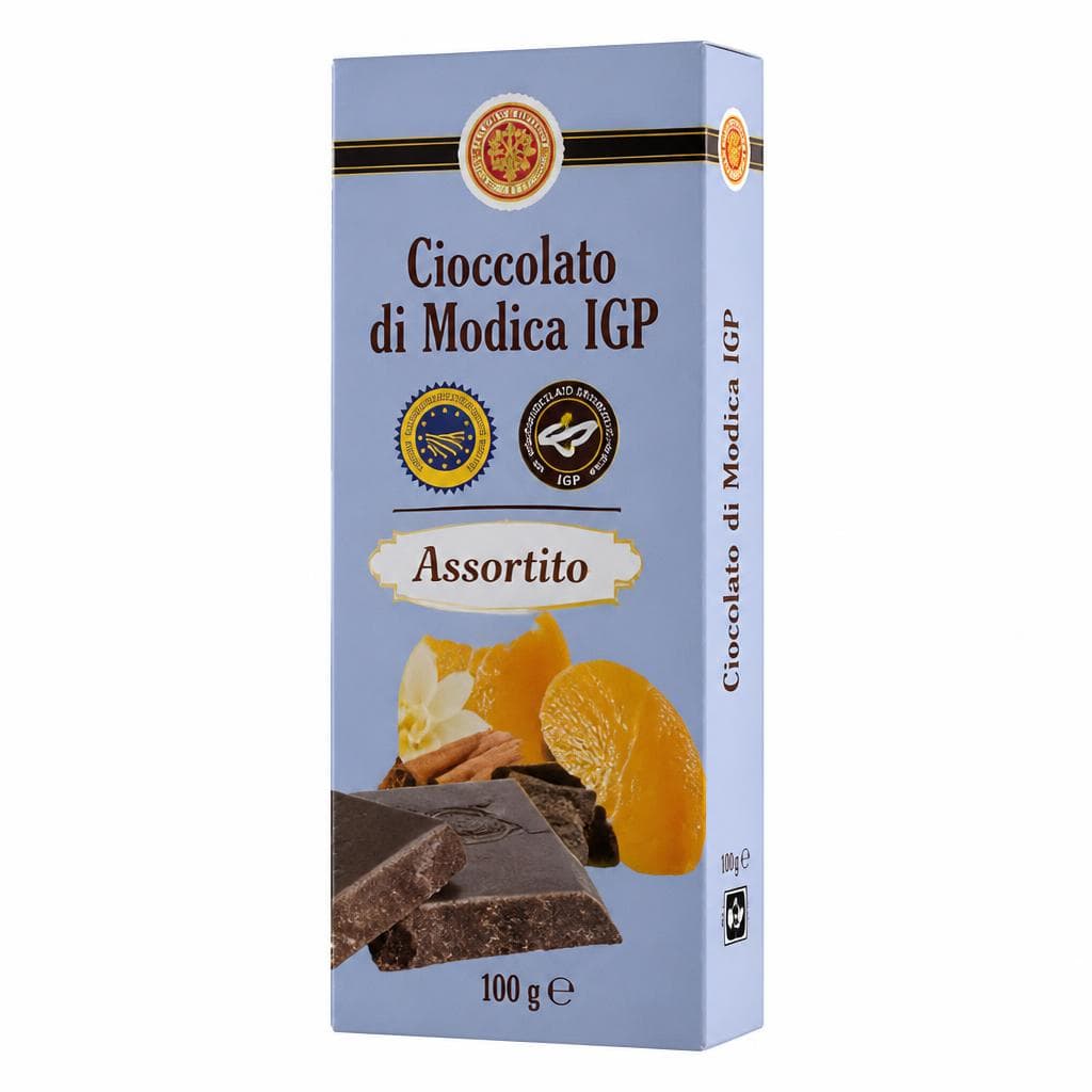 Cioccolato di Modica IGP assortito, 100 g – MD