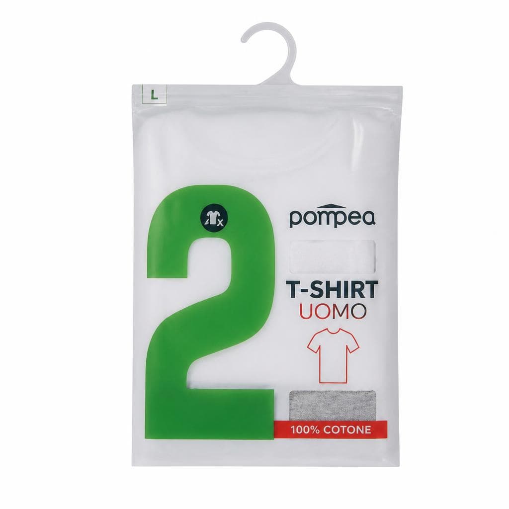 T-shirt Pompea Uomo, 2 pezzi – Carrefour