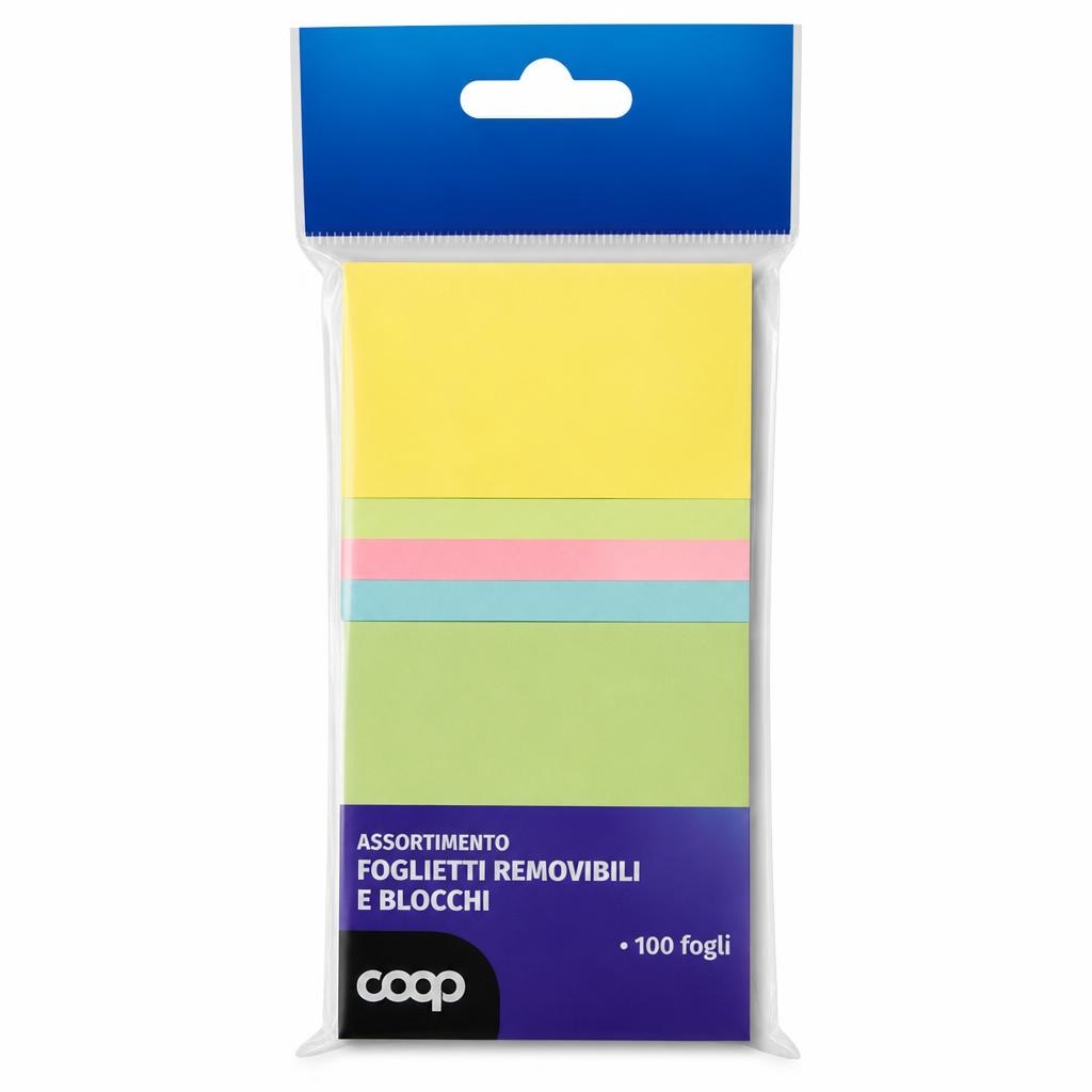 Assortimento foglietti removibili e blocchi Coop in offerta da Coop