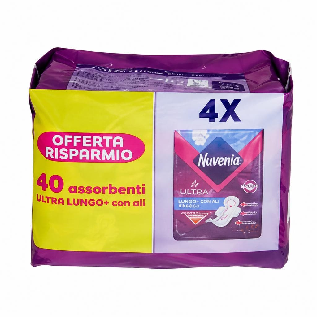 Nuvenia assorbenti, quadripacco, 40 assorbenti – Bennet