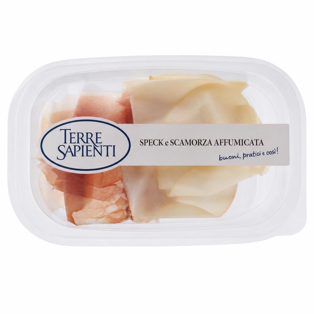 Terre Sapienti Prosciutto Crudo e Scamorza Bianca / Speck e Scamorza Affumicata 100 g in offerta da Dpiù