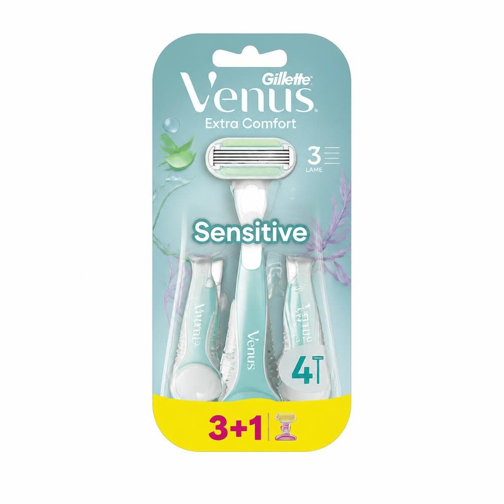 Rasoio usa e getta Venus Gillette, 3 pezzi+1 gratis – Esselunga