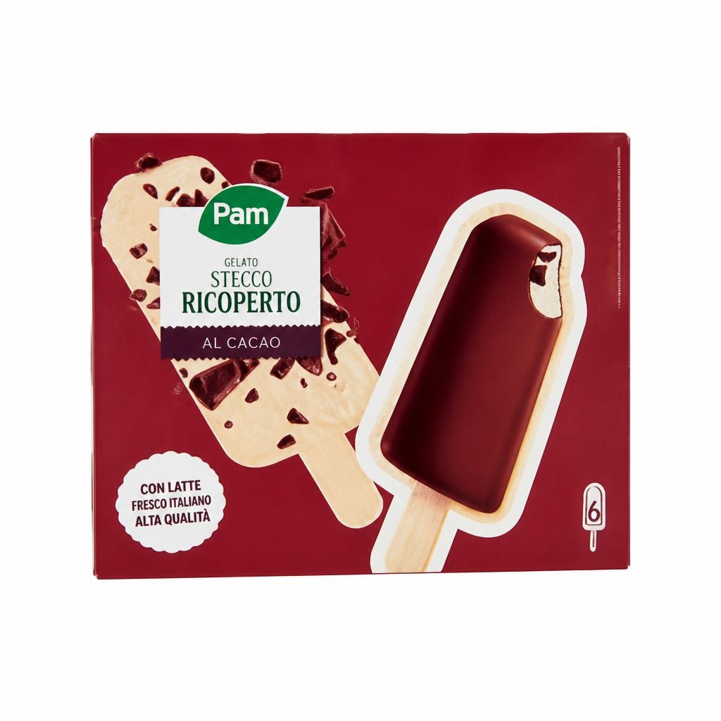 Gelato stecco ricoperto al cacao 300 g in offerta da Panorama